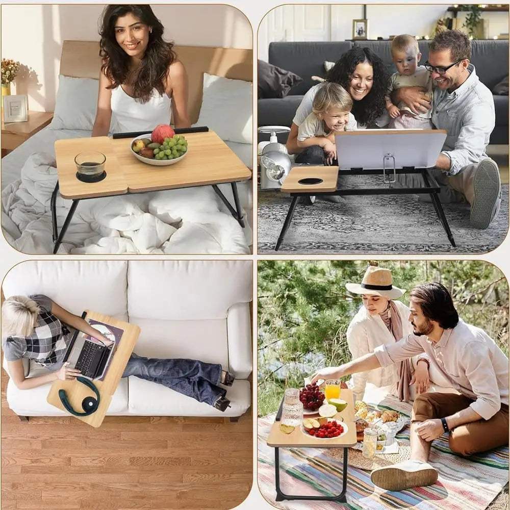 Adjustable Bed Table Computer Desk Foldable Night Table pliante for Home Reading Laptop Computer Desk Dormitory Student Table
