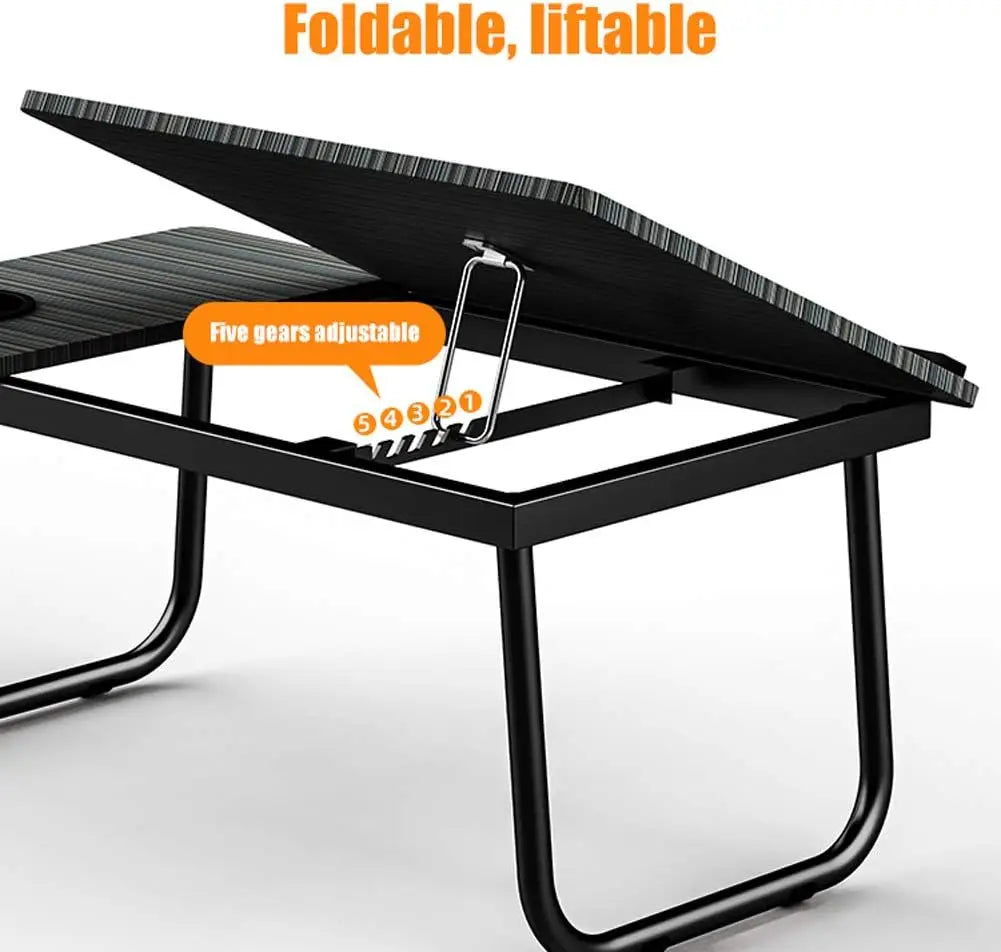 Adjustable Bed Table Computer Desk Foldable Night Table pliante for Home Reading Laptop Computer Desk Dormitory Student Table